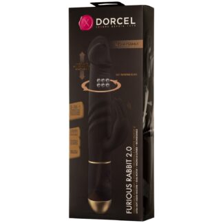 Dorcel Marc Furious Rabbit 2.0 Rechargeable Rotating Pearl Rabbit Vibrator - Black