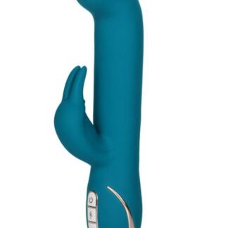 Premium Silicone Jack Rabbit Rocking G Vibrator - Teal