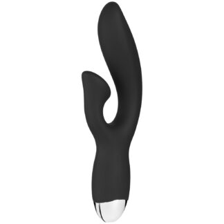Sinful Curve Rechargeable Rabbit Vibrator - Black
